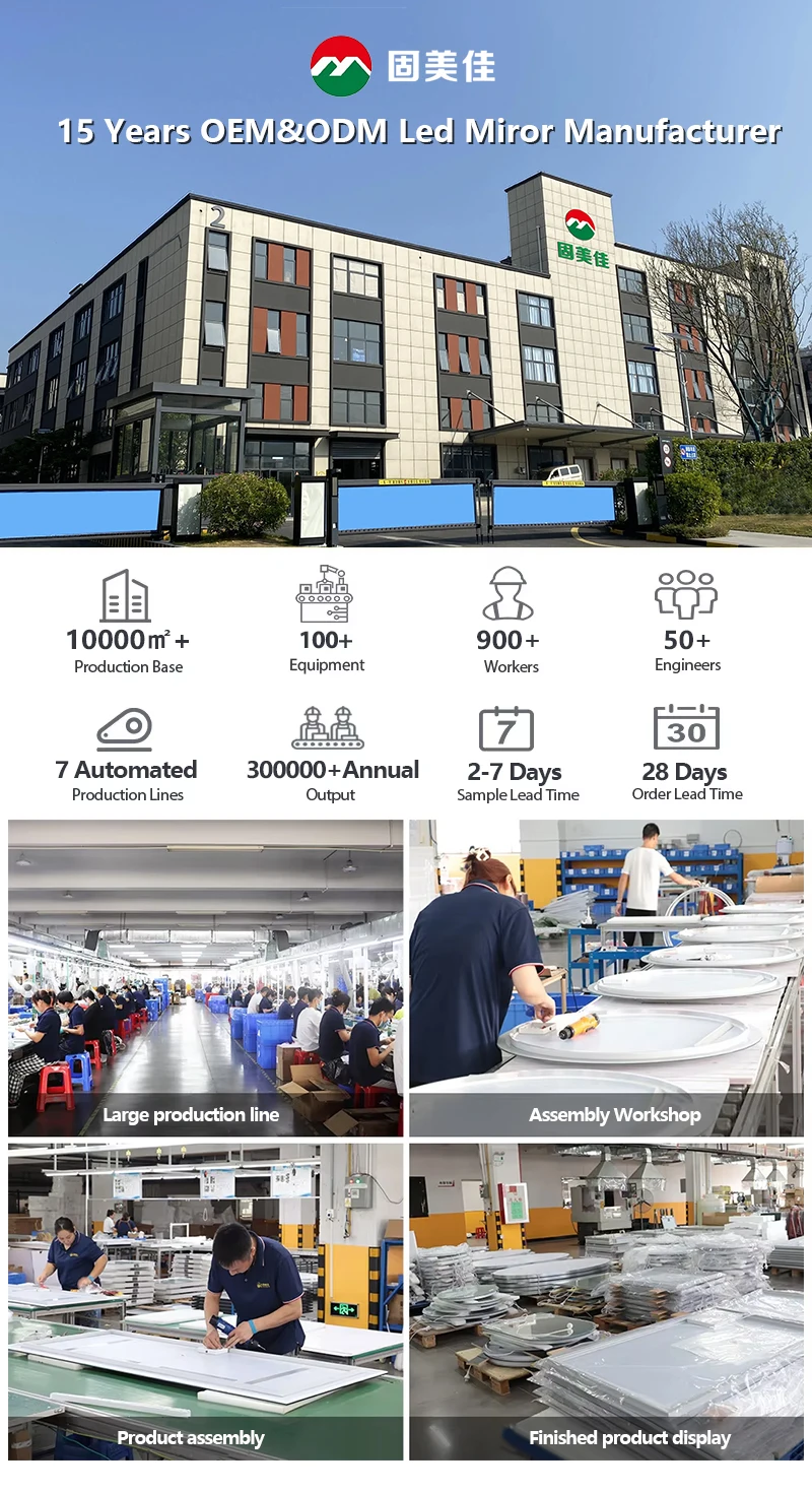 Modern LED Wall Mounted Semi-Circular Asymmetrical Mirror for Salon Hotel Bathroom Bedroom & Living Room Graphic Design Solution - Image 15