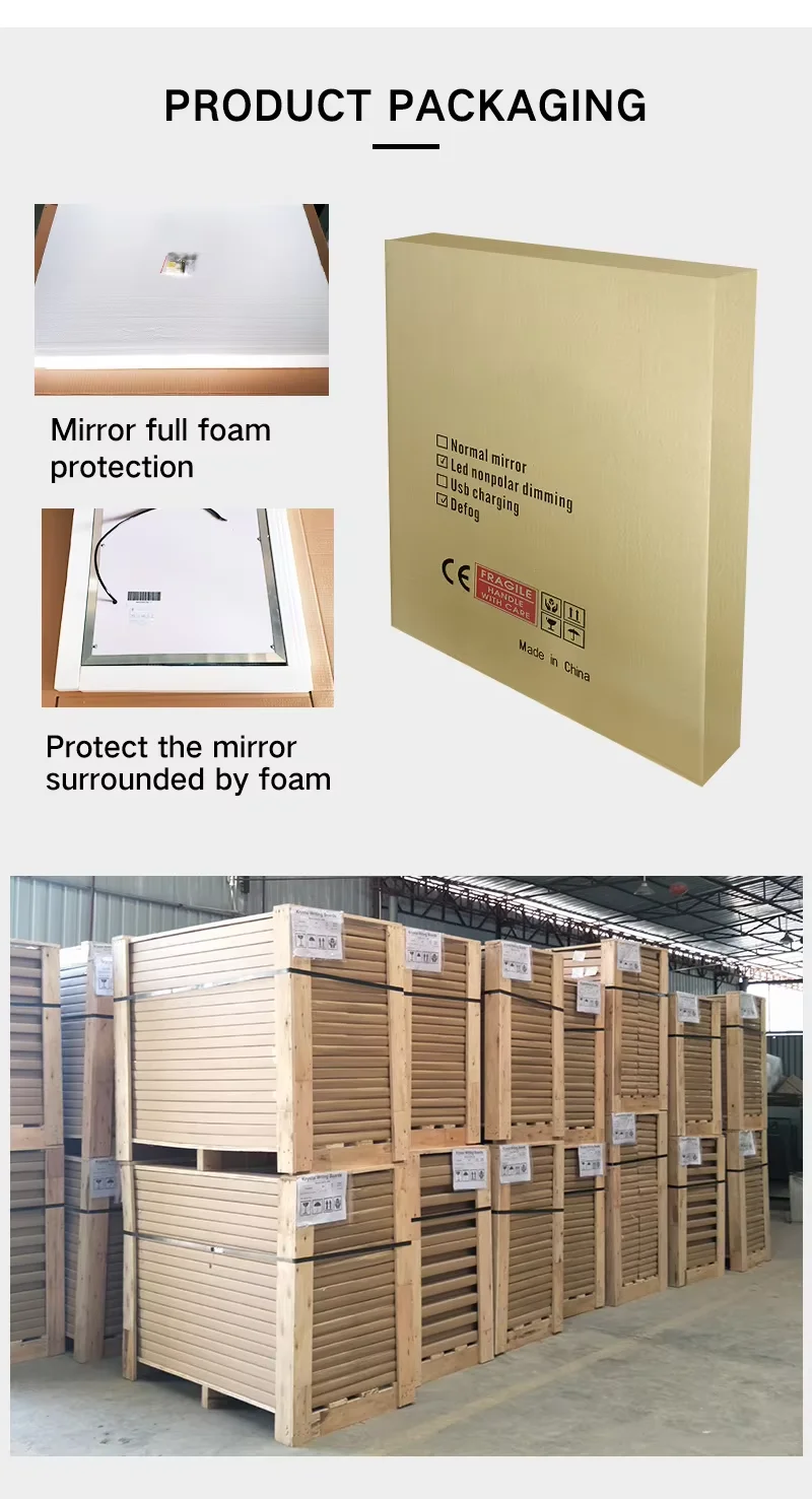 Modern LED Wall Mounted Semi-Circular Asymmetrical Mirror for Salon Hotel Bathroom Bedroom & Living Room Graphic Design Solution - Image 17